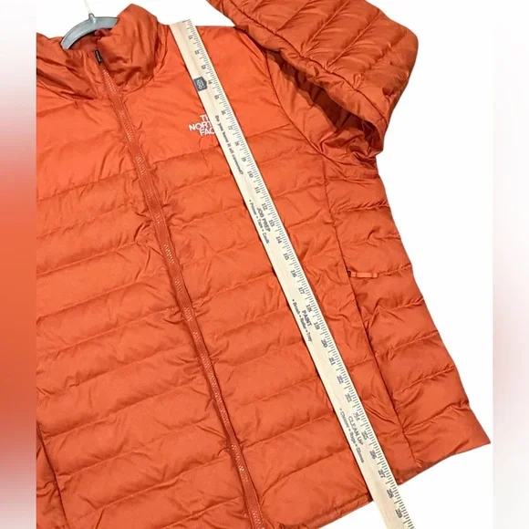 The North Face 550 Down Fill Puffer Jacket Orange Men XL
